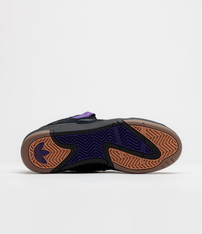 Adidas Kader Shoes - Core Black / Collegiate Purple / Gold Metallic