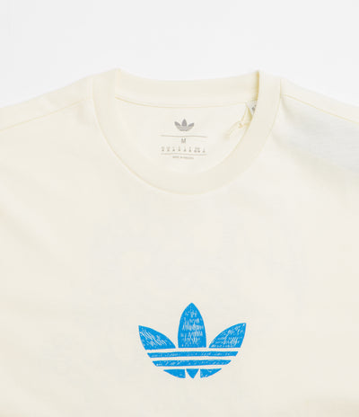 Adidas Kogan Dragon T-Shirt - Cream White / Lucid Ray Blue