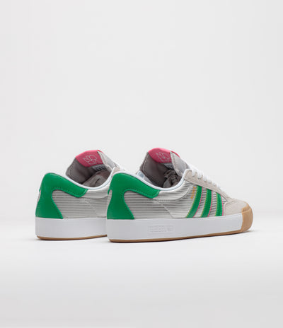 Adidas Nora Shoes in Grey One and Green / Pink Fusion