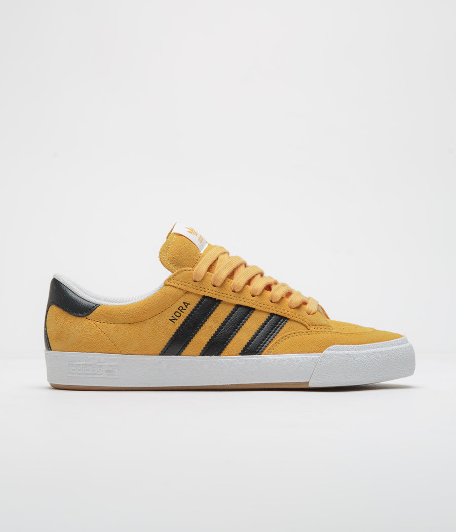 Adidas Nora Shoes in Preloved Yellow and Core Black / FTWR White