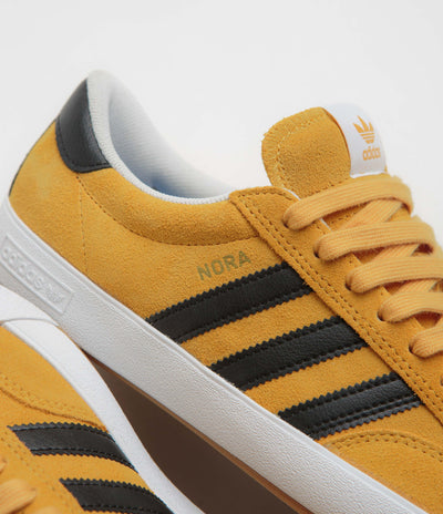 Adidas Nora Shoes in Preloved Yellow and Core Black / FTWR White