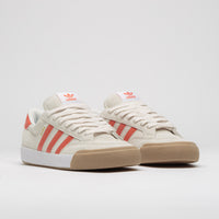 Adidas Nora Shoes in Wonder White and Orange / Gum4 thumbnail