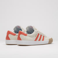 Adidas Nora Shoes in Wonder White and Orange / Gum4 thumbnail