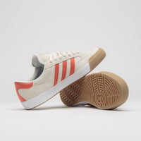 Adidas Nora Shoes in Wonder White and Orange / Gum4 thumbnail