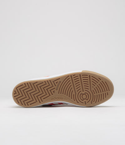 Adidas Nora Shoes in Wonder White and Orange / Gum4