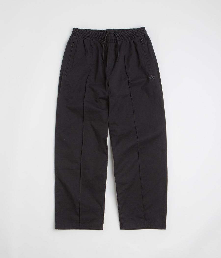 Adidas Pintuck Pants in Black and Black / Black