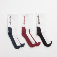 Adidas Premium Socks (3 Pack) - White / Black / White / Aurora Ink thumbnail