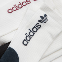 Adidas Premium Socks (3 Pack) - White / Black / White / Aurora Ink thumbnail