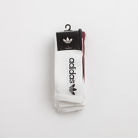 Adidas Premium Socks (3 Pack) - White / Black / White / Aurora Ink thumbnail