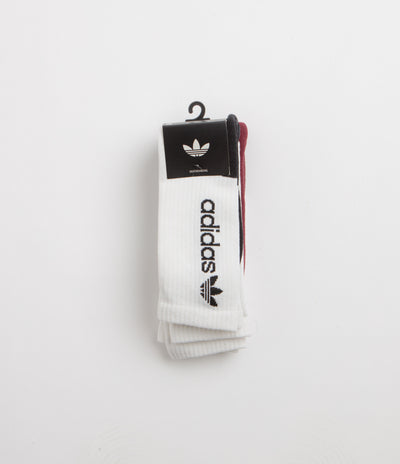 Adidas Premium Socks (3 Pack) - White / Black / White / Aurora Ink