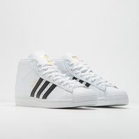Adidas Pro Model ADV Shoes in FTWR White and Core Black / Gold Metallic thumbnail