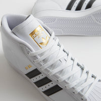 Adidas Pro Model ADV Shoes in FTWR White and Core Black / Gold Metallic thumbnail