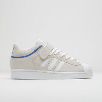 Adidas Pro Shell ADV Shoes in Crystal White and FTWR White / Team Royal Blue thumbnail