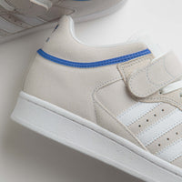 Adidas Pro Shell ADV Shoes in Crystal White and FTWR White / Team Royal Blue thumbnail
