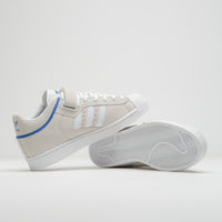 Adidas Pro Shell ADV Shoes in Crystal White and FTWR White / Team Royal Blue thumbnail