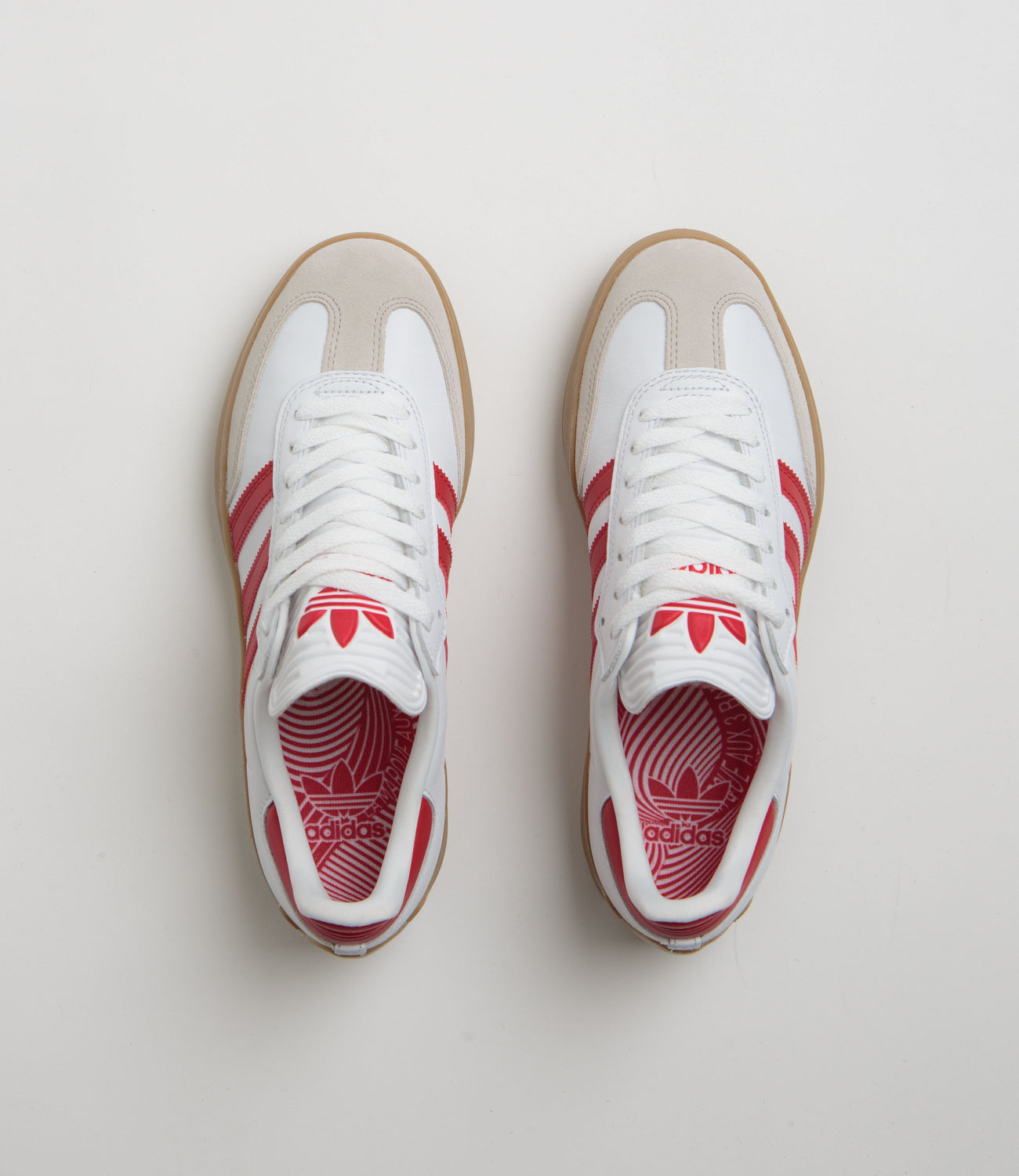 Adidas Puig Samba Shoes - FTWR White / Better Scarlet / Gum4 | Flatspot Adidas Puig Samba Shoes - FTWR White / Better Scarlet / Gum4 | Flatspot