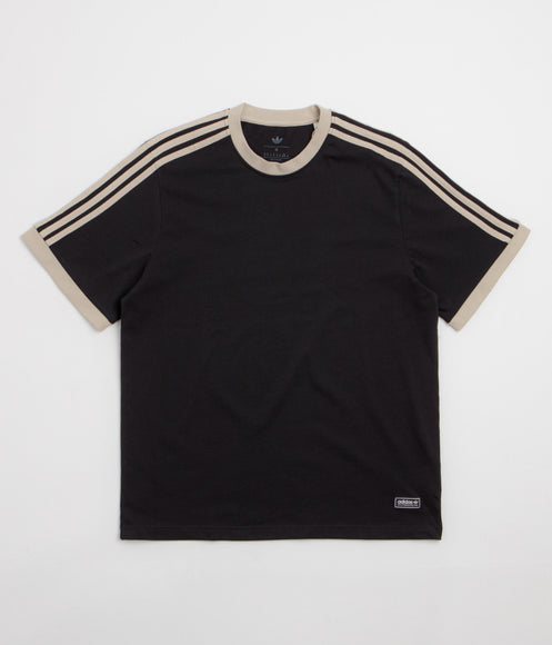Adidas Ringer T-Shirt - Black / Khaki Three