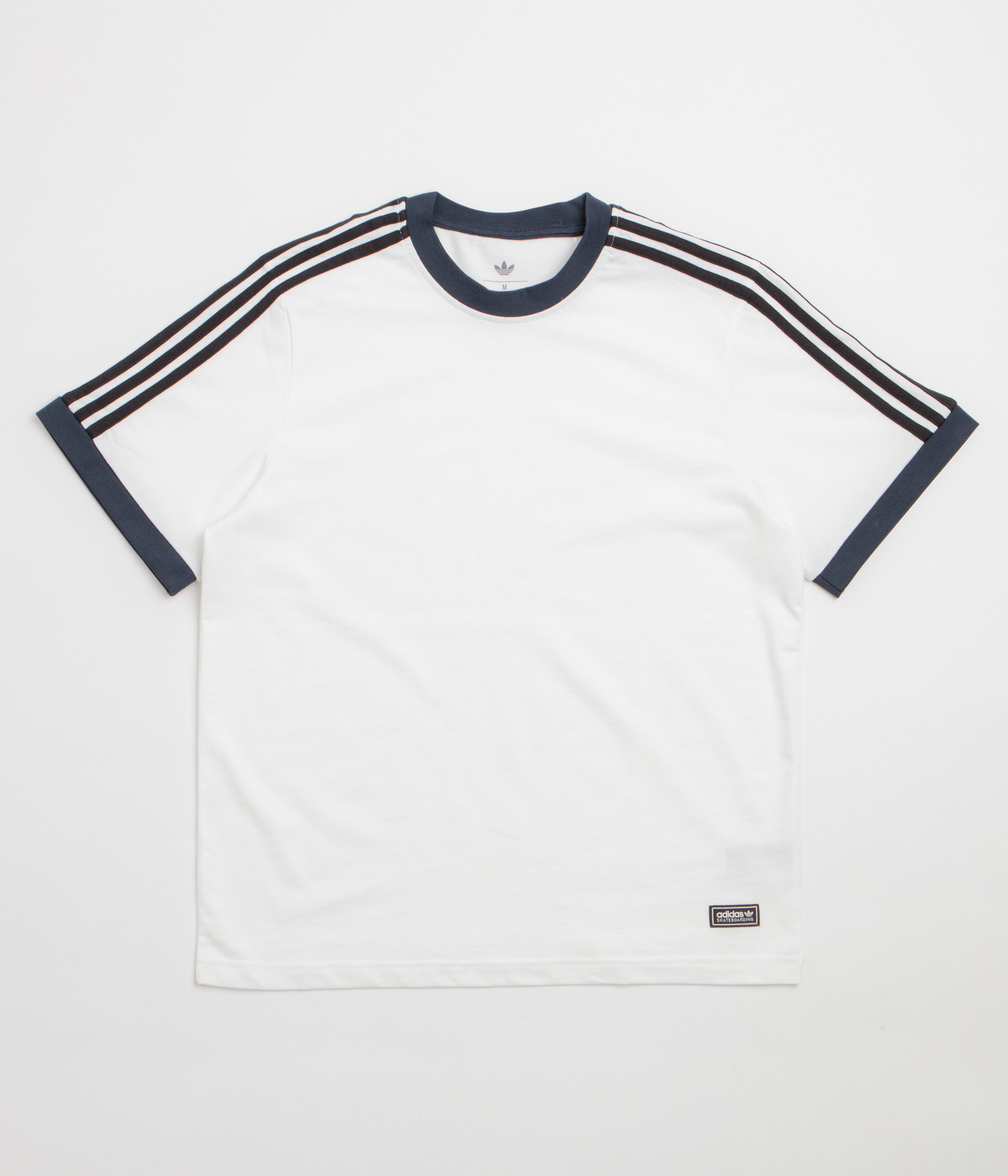 Adidas Ringer T-Shirt - White / Aurora Ink