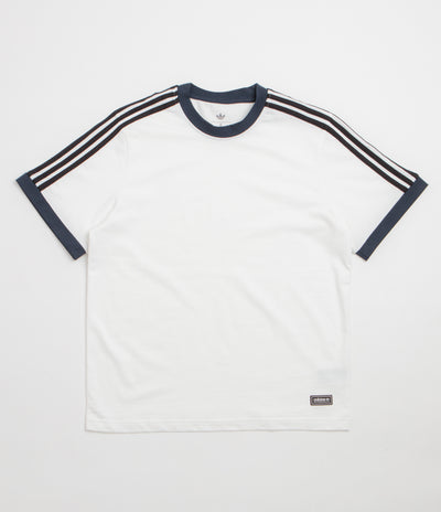 Adidas Ringer T-Shirt - White / Aurora Ink