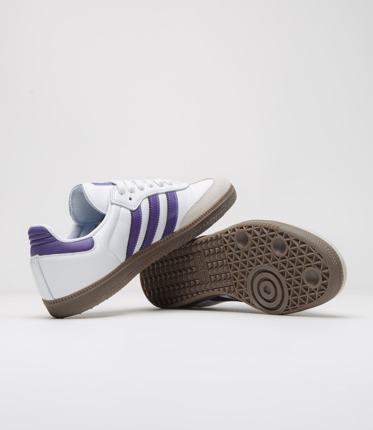 Adidas Samba ADV Shoes - Cloud White / Collegiate Purple / Gold Metall | Flatspot Adidas Samba ADV Shoes - Cloud White / Collegiate Purple / Gold Metall | Flatspot
