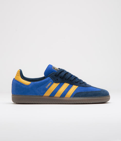 Adidas Samba ADV Shoes - Collegiate Navy / Preloved Yellow / Team Royal Blue