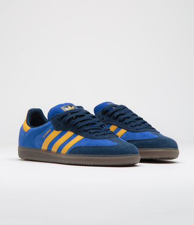 Adidas Samba ADV Shoes - Collegiate Navy / Preloved Yellow / Team Royal Blue