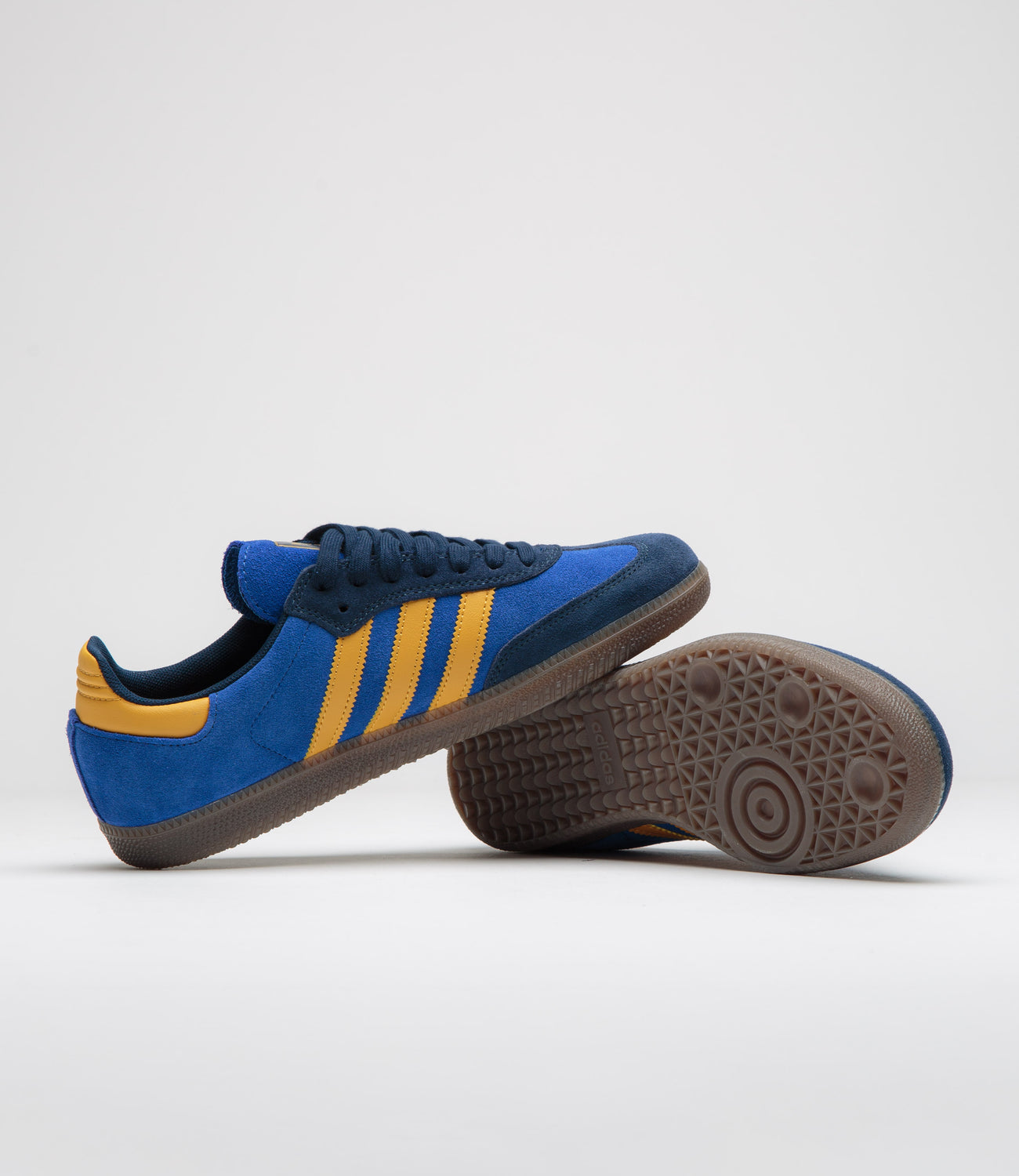 Adidas Samba ADV Shoes - Collegiate Navy / Preloved Yellow / Team Roya | Flatspot Adidas Samba ADV Shoes - Collegiate Navy / Preloved Yellow / Team Roya | Flatspot