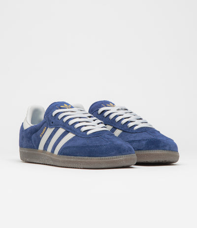 Adidas Samba ADV Shoes in Dark Blue and Grey One / Gum5