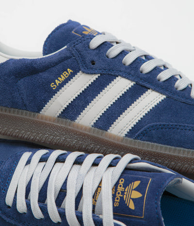 Adidas Samba ADV Shoes in Dark Blue and Grey One / Gum5