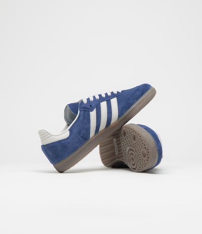 Adidas Samba ADV Shoes in Dark Blue and Grey One / Gum5