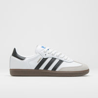 Adidas Samba ADV Shoes in FTWR White and Core Black / Gum5 thumbnail