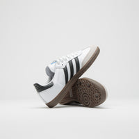 Adidas Samba ADV Shoes in FTWR White and Core Black / Gum5 thumbnail