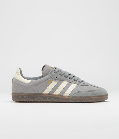Adidas Samba ADV Shoes in Grey Four and Cream White / Grey Three