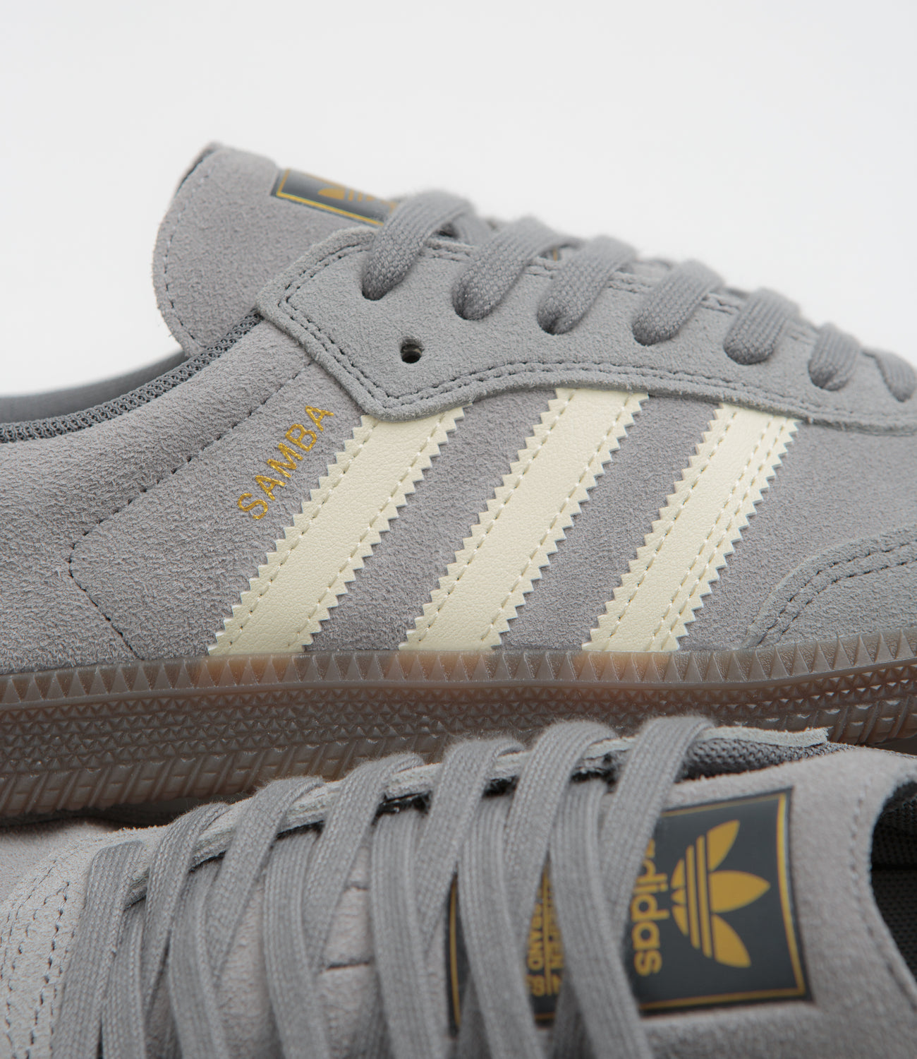 Adidas Samba ADV Shoes - Grey Four / Cream White / Grey Three | Flatspot Adidas Samba ADV Shoes - Grey Four / Cream White / Grey Three | Flatspot