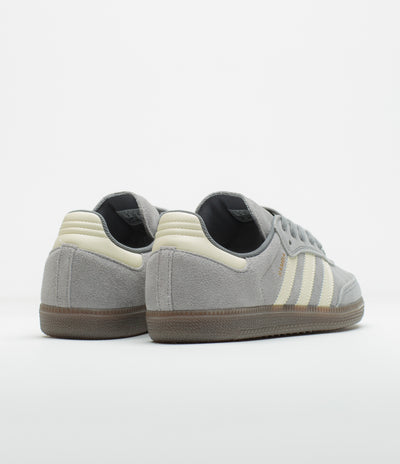 Adidas Samba ADV Shoes in Grey Four and Cream White / Grey Three