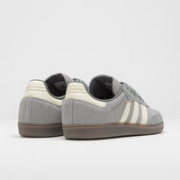Adidas Samba ADV Shoes in Grey Four and Cream White / Grey Three thumbnail