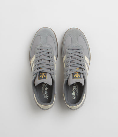 Adidas Samba ADV Shoes in Grey Four and Cream White / Grey Three