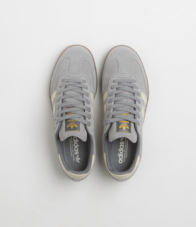 Adidas Samba ADV Shoes in Grey Four and Cream White / Grey Three