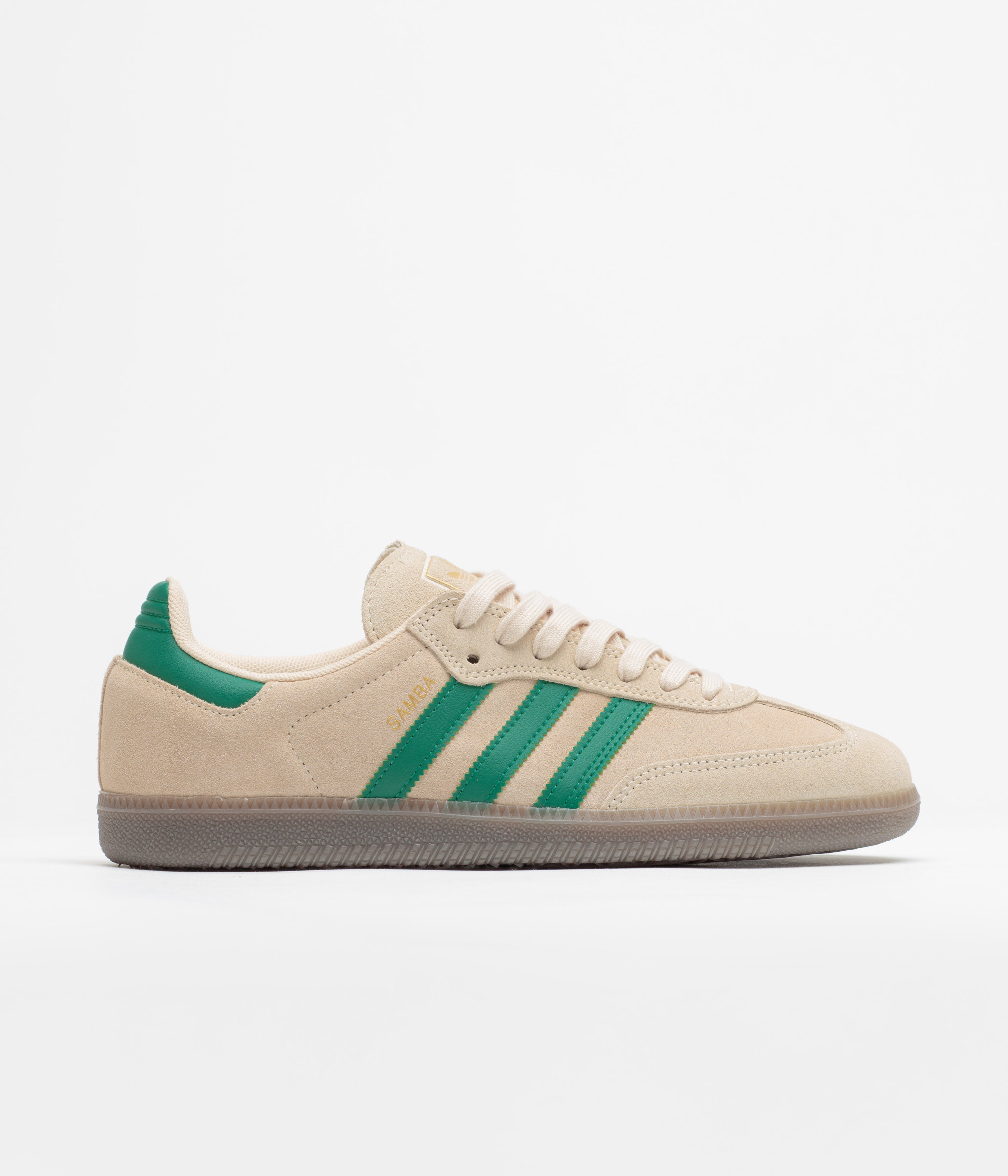 Adidas Samba ADV Shoes - Sand Strata / Court Green / Gum4