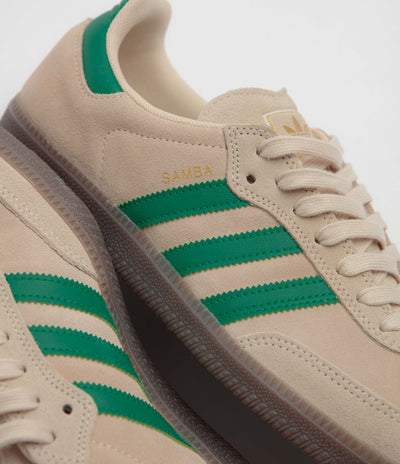 Adidas Samba ADV Shoes - Sand Strata / Court Green / Gum4