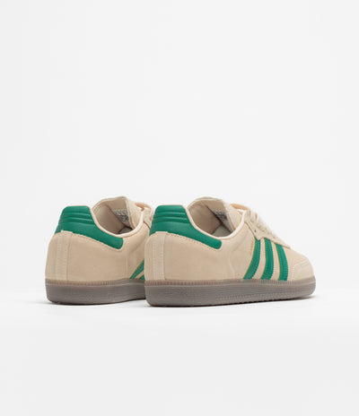 Adidas Samba ADV Shoes - Sand Strata / Court Green / Gum4