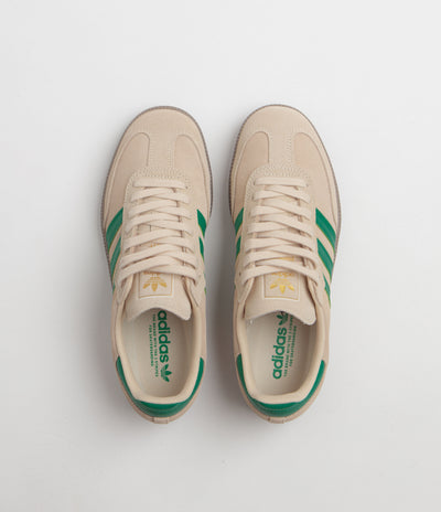 Adidas Samba ADV Shoes - Sand Strata / Court Green / Gum4