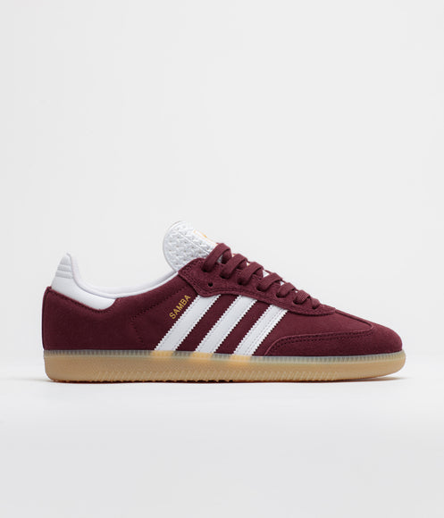 Adidas Samba ADV Shoes - Shadow Red / FTWR White / Maroon