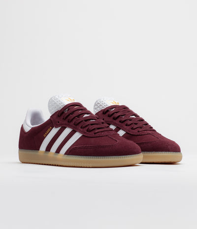 Adidas Samba ADV Shoes - Shadow Red / FTWR White / Maroon