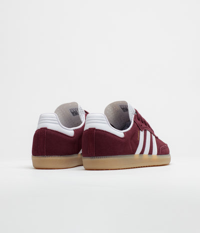Adidas Samba ADV Shoes - Shadow Red / FTWR White / Maroon