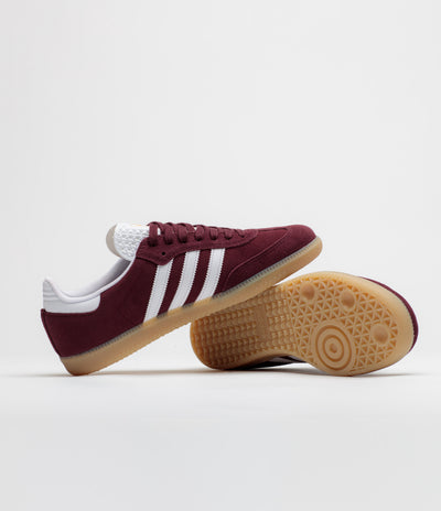 Adidas Samba ADV Shoes - Shadow Red / FTWR White / Maroon