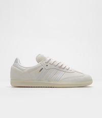 Adidas Samba Shoes in Chalk White and Grey One / Carbon