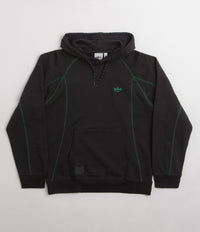 Adidas Shmoofoil Featherweight Hoodie in Black and Dark Green