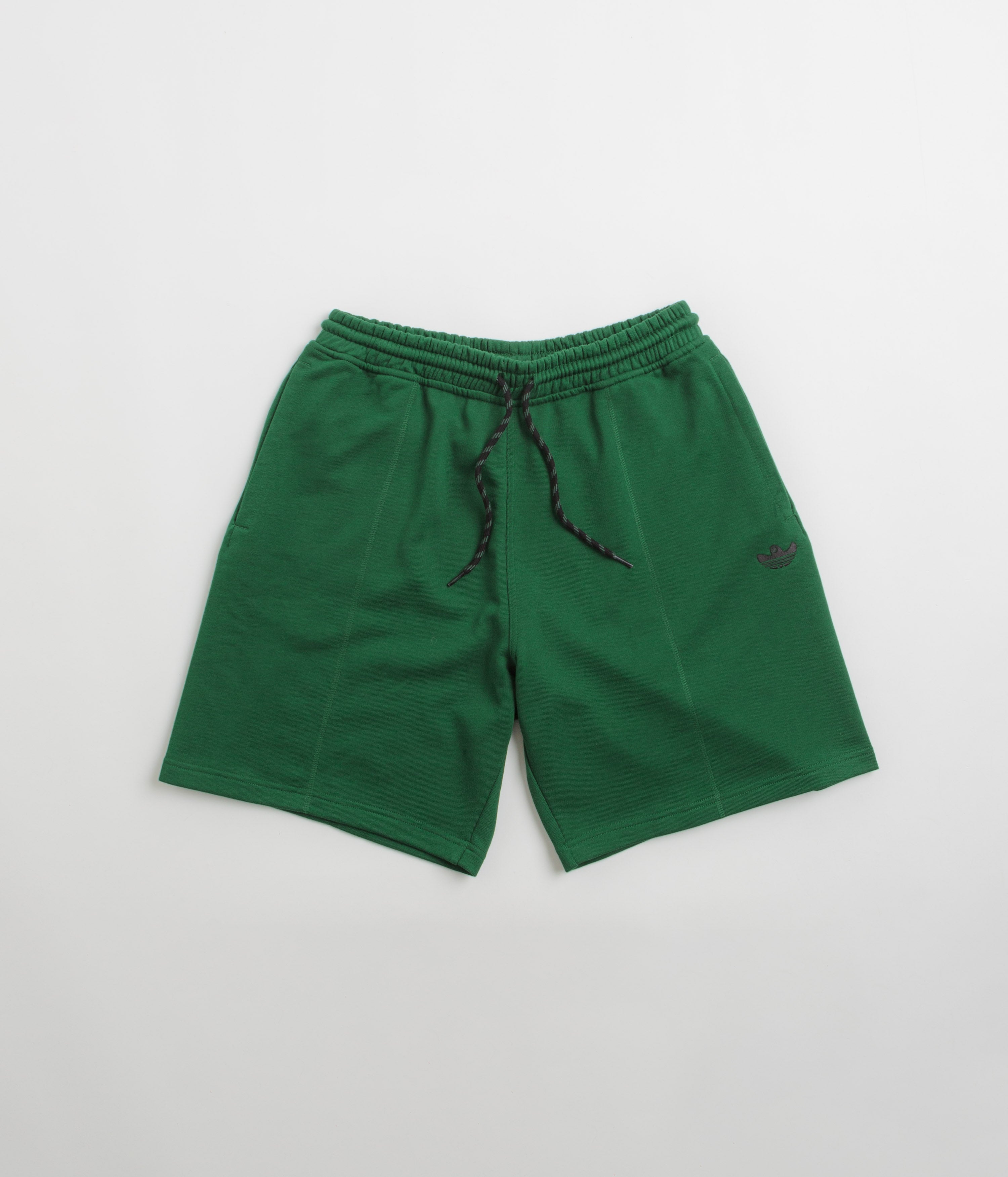 Adidas Shmoofoil Featherweight Shorts in Dark Green and Black