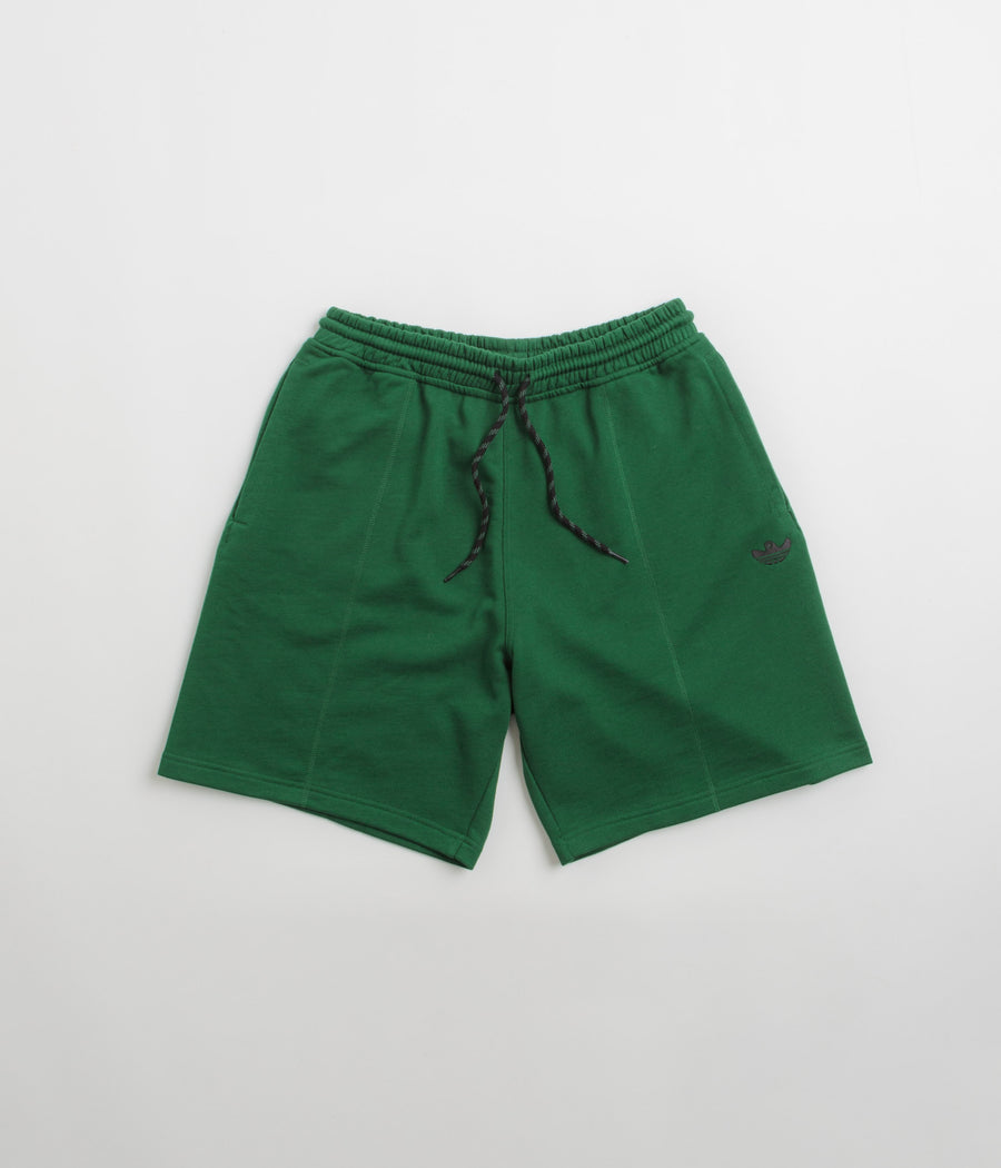 Adidas Shmoofoil Featherweight Shorts in Dark Green and Black